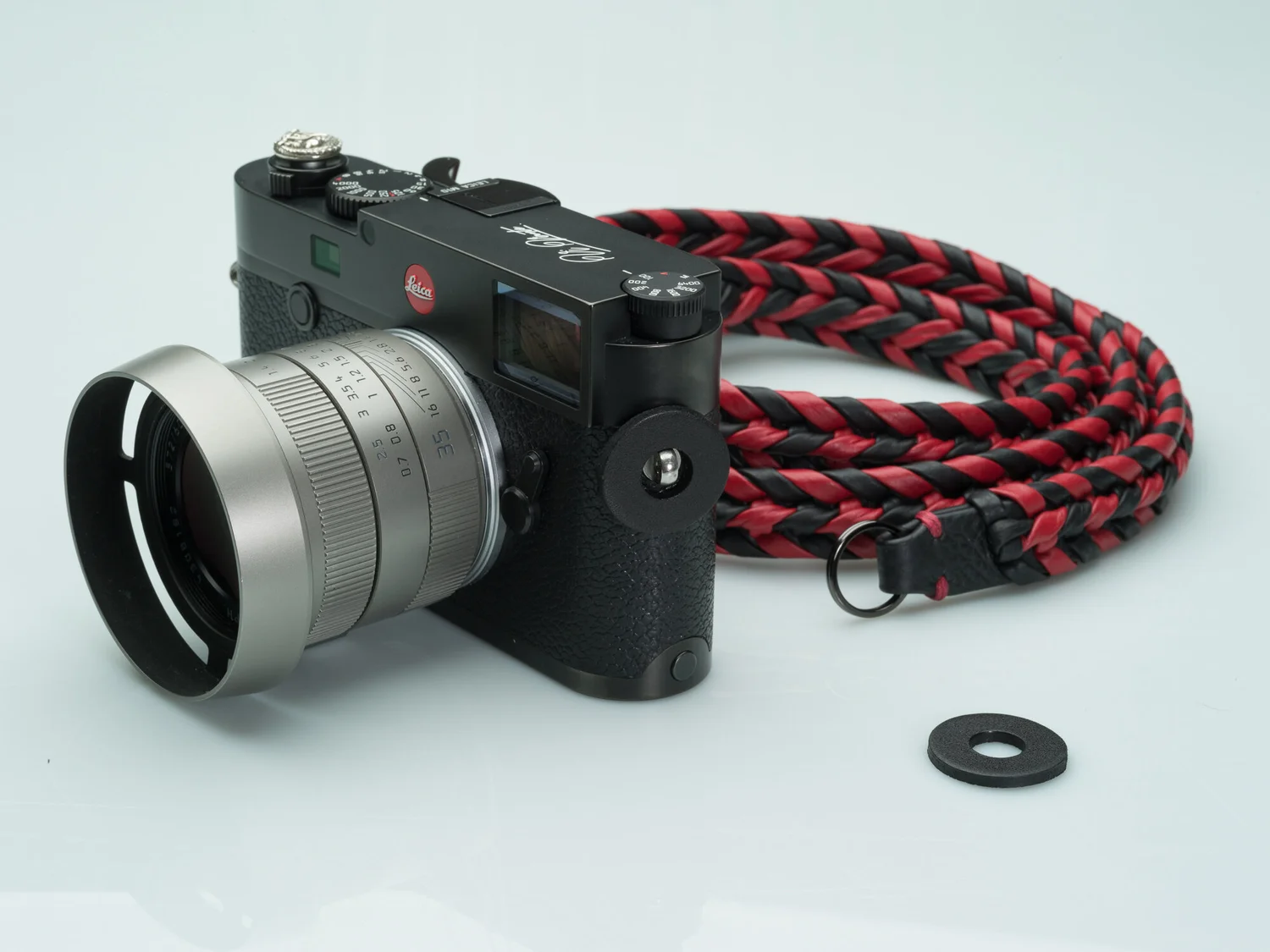 Leica camera side protection circles leather