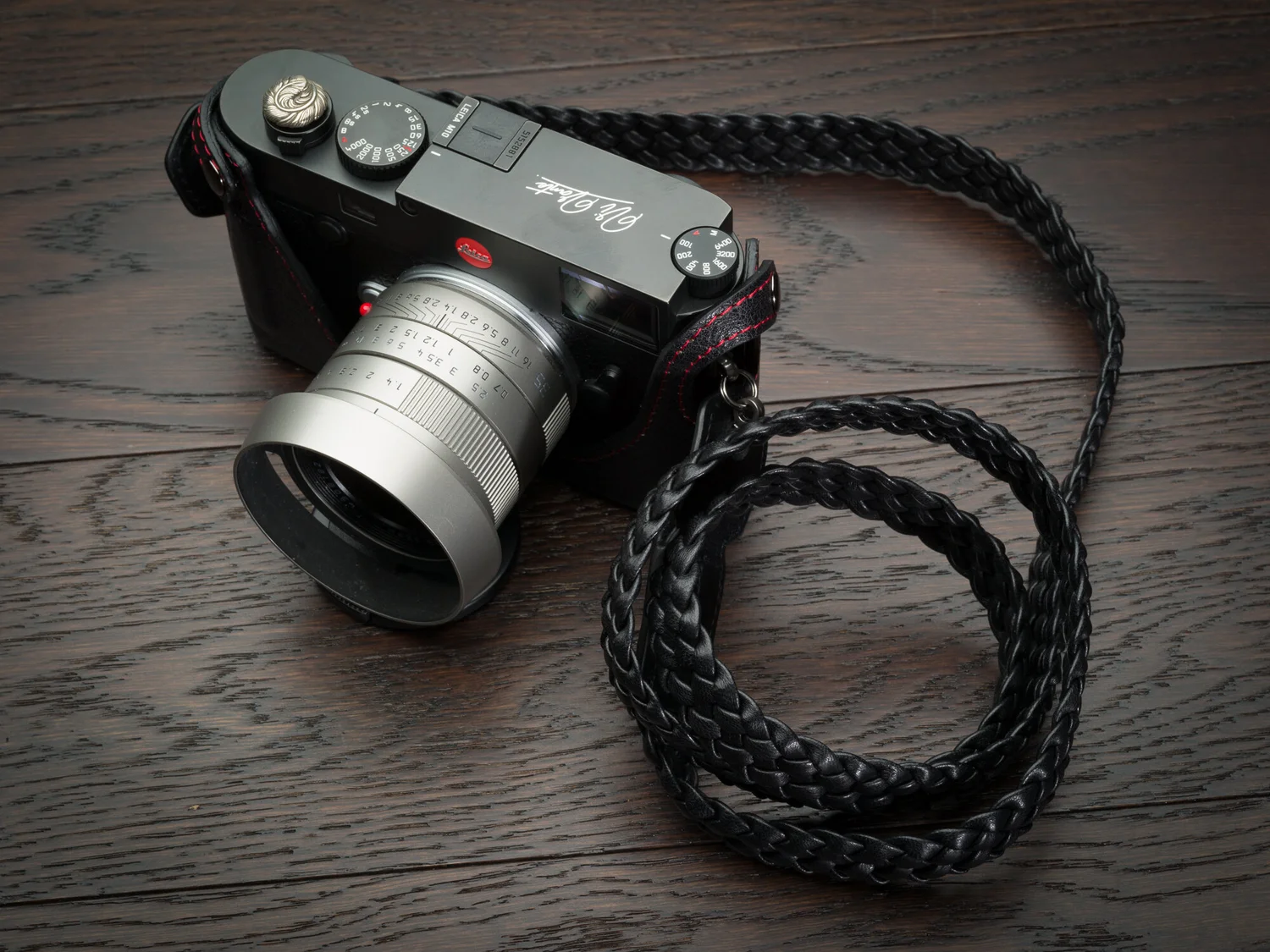 Vi Vante Leica M10/M11 Phoenix Half Case Black w/ Red Stitching and Interior, image 15