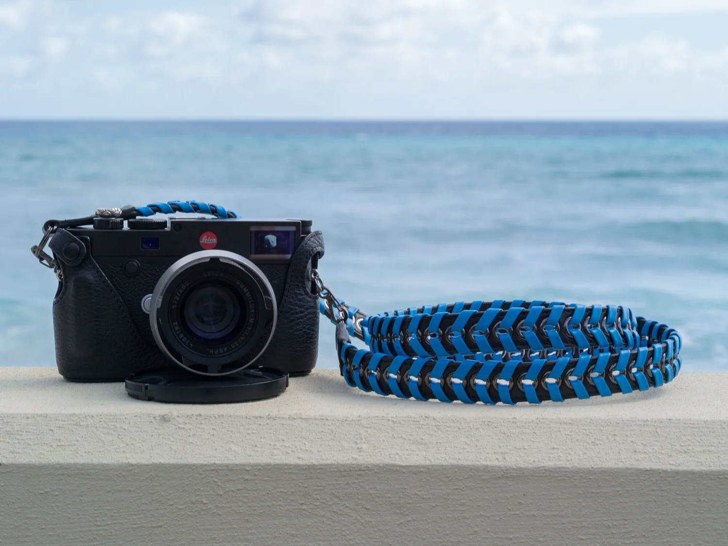Vi Vante Ascari Sapphire Blue Napa Leather 47" Camera Strap, image 7