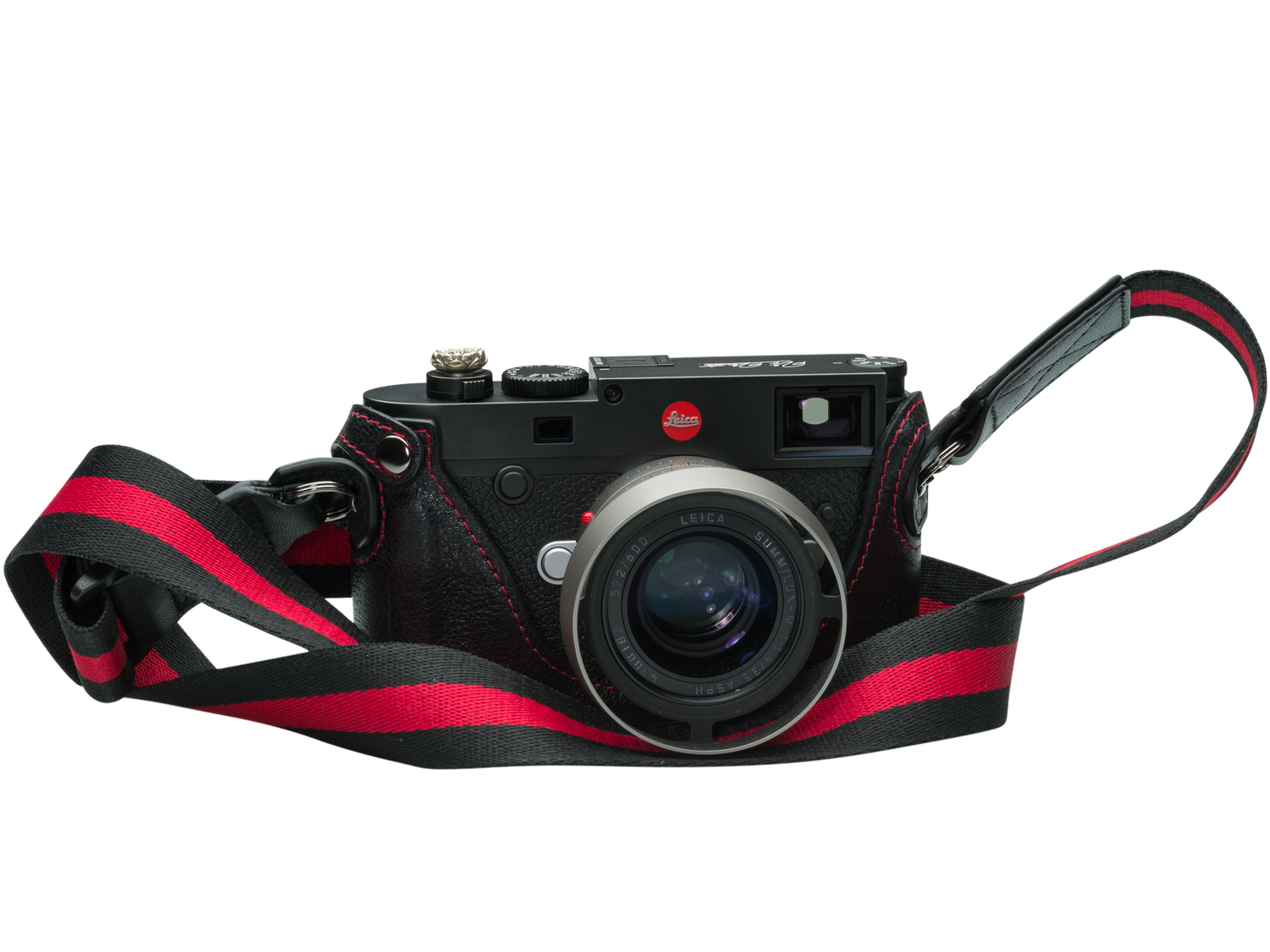 Vi Vante Leica M10/M11 Phoenix Half Case Black w/ Red Stitching and Interior, image 10