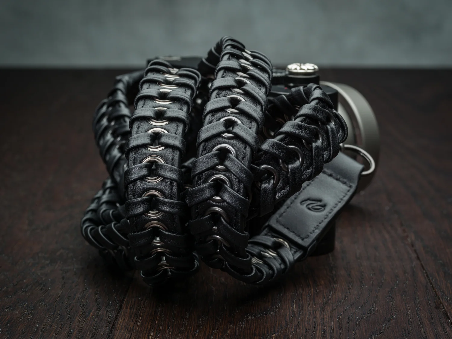 designer leica camera strap leather black
