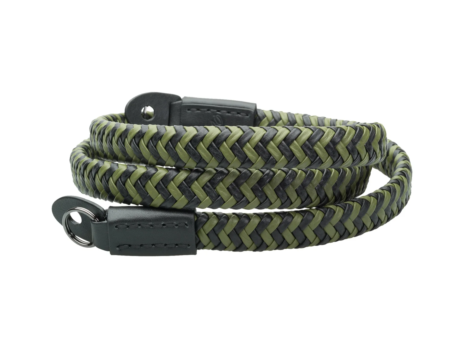 Vi Vante matador green arrow leather braided camera strap.jpg