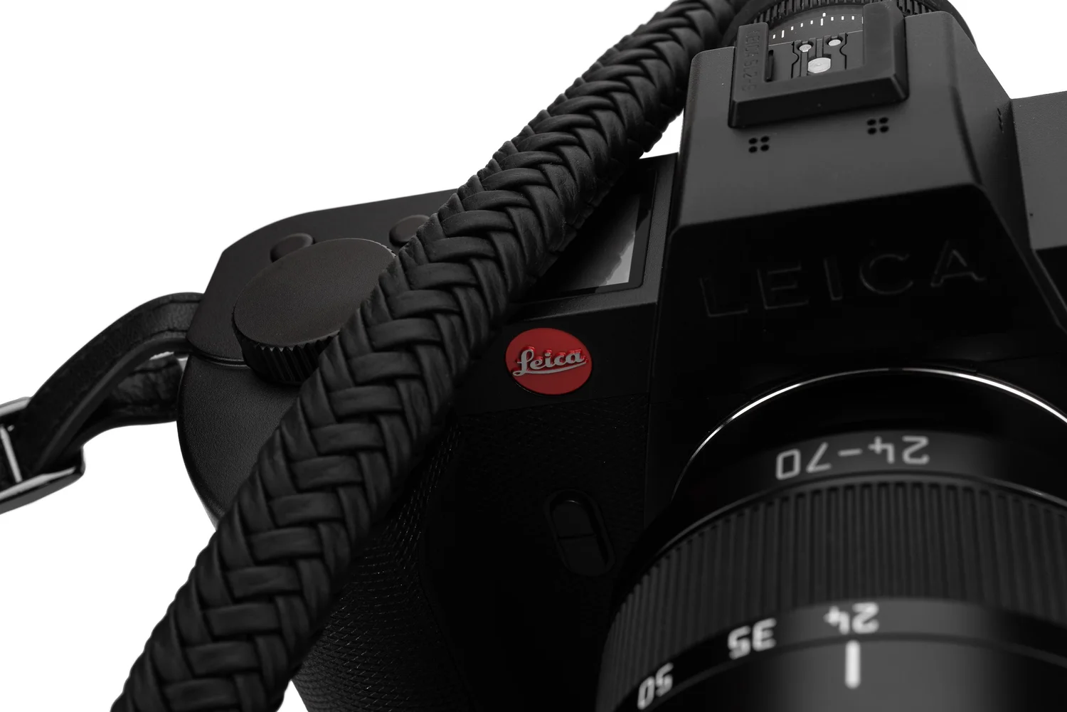 Vi Vante "Matador Noir" Leather Camera Strap for Leica S, SL II, and others with slotted strap mounts, image 2