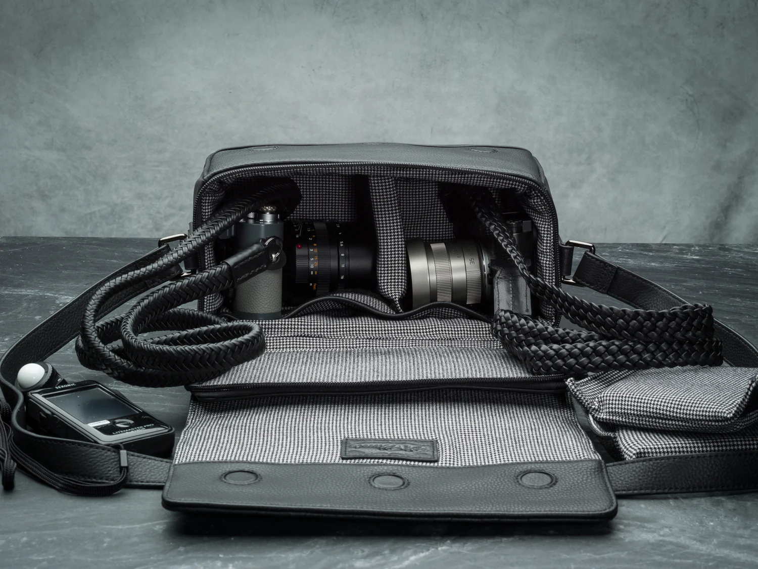 weather resistant leather camera bag