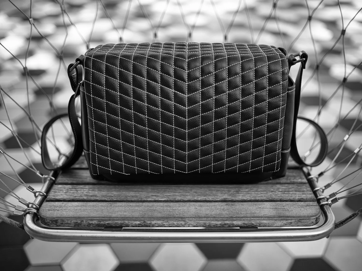 Vi Vante "Exotic" Full Size Quilted Leather Bag , image 41