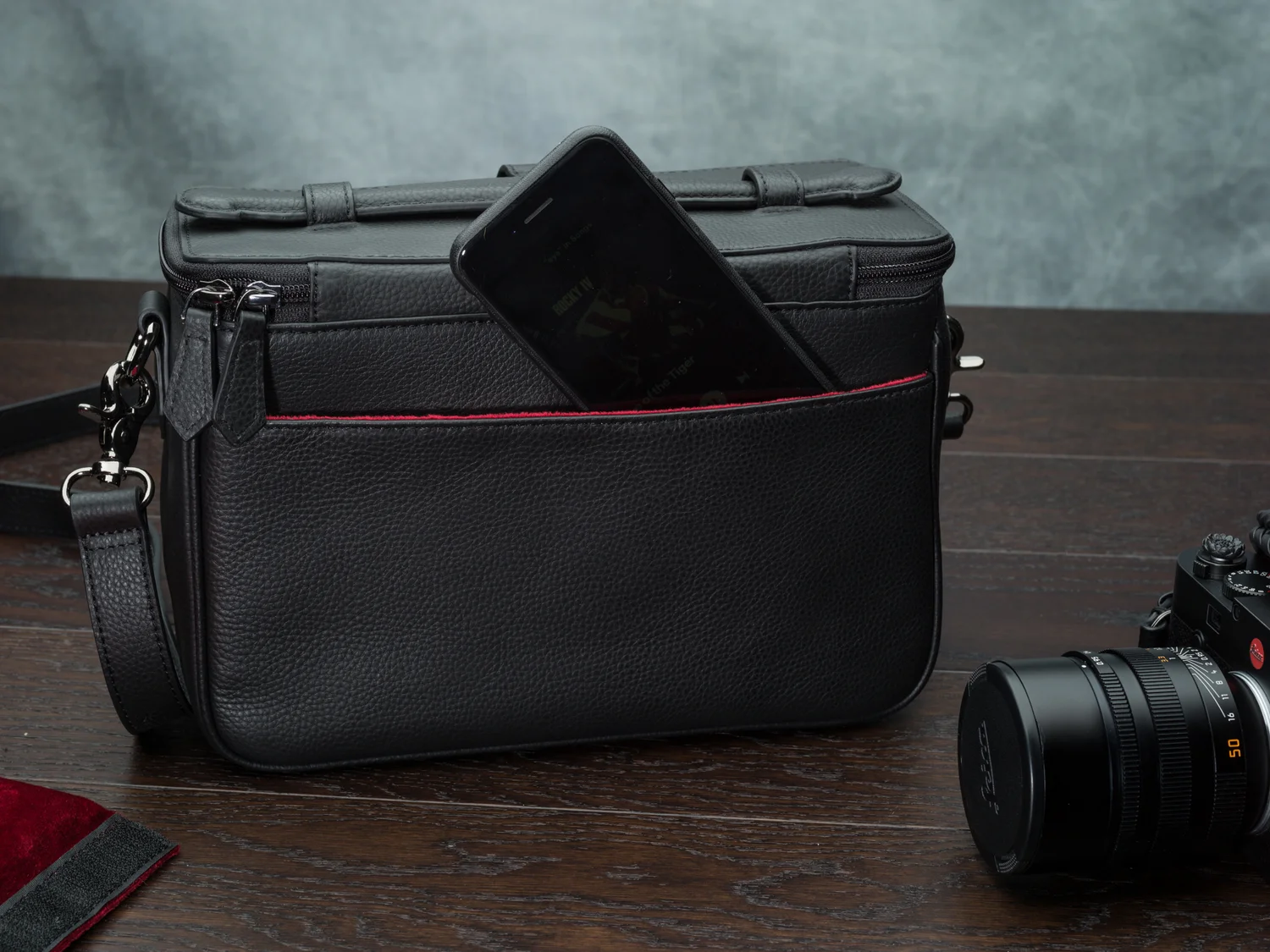 "The Outlander" Leather Camera Bag by Vi Vante , image 8