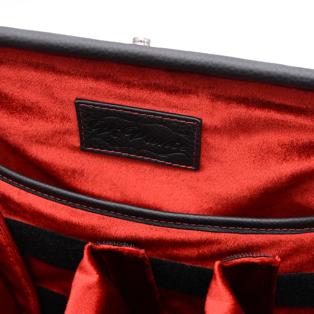 Hand woven leather designer luxury camera bag for leica