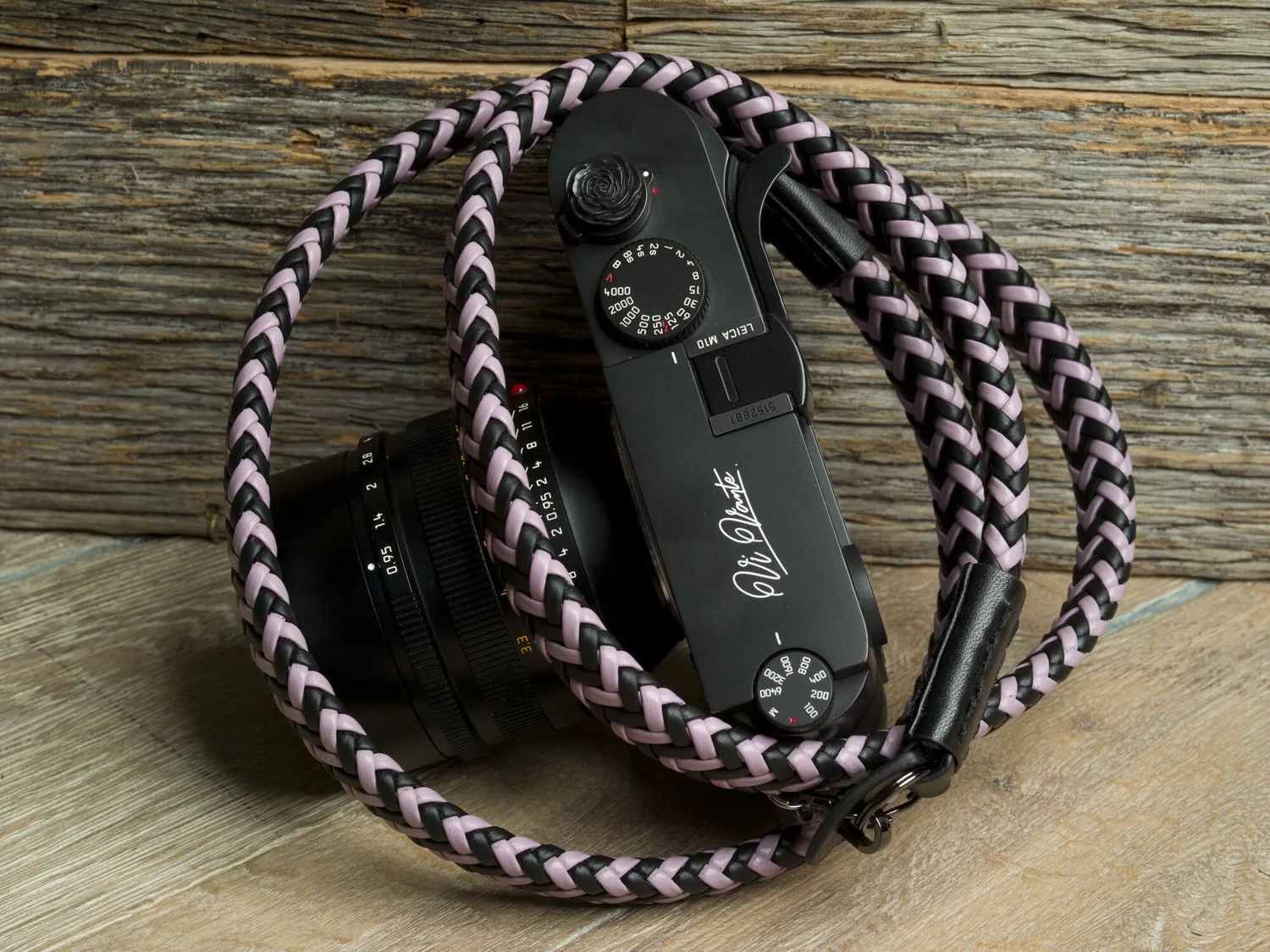 Vi Vante Purple & Black Braided Matador Camera Strap 47", image 1